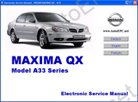 Nissan Maxima QX A33  1999-2005,    Nissan Maxima QX A33,    ,  ,    