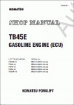 Komatsu ForkLift Truck TB45E Gasoline Engine (ECU)     Komatsu () TB45E Gasoline Engine (ECU)