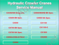 Hitachi Hydraulic Crawler Cranes Service Manual     ,    Hitachi,     Hitachi