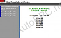 Hino Workshop Manual 2005        Hino 145, 165, 185, 238, 268, 338.    - J05D-TA, J08E-TA, TB.