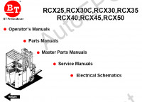 BT RCX25, RCX30C, RCX30, RCX35, RCX40, RCX45, RCX50 Forklift Parts and Service Manual       BT RCX25, RCX30C, RCX30, RCX35, RCX40, RCX45, RCX50 Forklift Parts and Service Manual