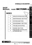 Kobelco SK70SR-1E Crawler Excavator Service Manual        SK70SR-1E,     Kobelco