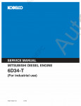 Kobelco Mitsubishi Engine 6D34-T for Industrial Use      6D34-T for Industrial Use