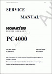 Komatsu Hydraulic Mining Shovel PC4000-6 Komatsu Hydraulic Mining Showel PC4000-6 Service Manual