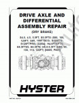 Hyster Class 4 Internal Combustion Engine Trucks - Cushion Tire Repair Manuals     PDF    Hyster Class 4 Internal Combustion Engine Trucks - Cushion Tire