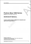 Perkins Engine 1000 New Series     ,  AJ to AS and YG to YK, 4  6 cylinder diesel engines for industrial and agricultural applications. Issue 4.