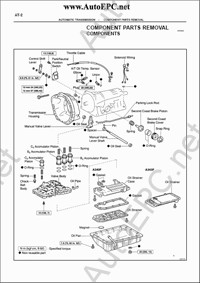 Toyota transmission and transaxle repair manuals A140E, A240L, A241E, A243L, A340F, A343F, A442F, A540H, A540E, A541E, A650E, A750E, A761E, A960E, A340E, A343E, A43D, A46DE, A46DF, U140, U151E, U241E, U250E, U660E, U340E, U341F, U140E, U241E, U441E, A760H, A960H