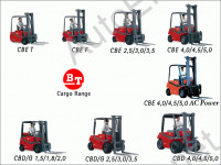 Toyota BT Cargo Range CBE/CBD         BT Cargo Range.