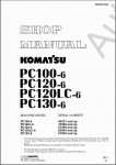 Komatsu Hydraulic Excavator PC100-6, PC120-6, PC130-6  peo   PC100-6, PC120-6, PC130-6,  , , cyaa Komatsu