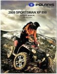 Polaris Sportsman XP 850 '09 Service manual     POLARIS SPORTSMAN XP 2009  