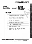 New Holland E215B / E215BLC (HS Engine) Excavator Workshop Service Manual       New Holland E215B / E215BLC (HS engine),      ,  