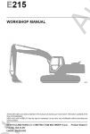 New Holland E215 Crawler Excavator Service Manual      New Holland E215,       