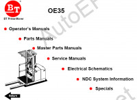 BT OE35 Forklift Parts and Service Manual       BT OE35 Forklift Parts and Service Manual