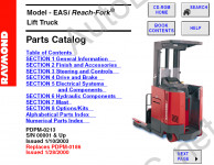 Raymond Reach Truck Parts Catalogs     Raymond Easi Reach-Fork & Easy Reach-Fork Lift