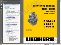Liebherr TH2 - D504 Diesel Engine Service Manual        Liebherr () TH2-D504 Service Manual