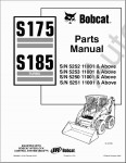 Bobcat Skid-Steer Loader S175, Bobcat S185 Turbo электронный каталог запчастей и документация по ремонту 