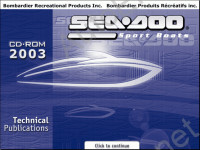 Bombardier Sea-Doo каталог запчастей спортивных катеров BRP, руководства по ремонту водометных катеров Bombardier (Бомбардье)