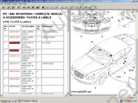 Электронный каталог Bentley Continental