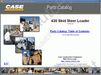 430 Skid Steers электронный каталог запасных частей частей для погрузочной машины с задней разгрузкой ковша КЕЙС - CASE 430 Skid Steer Loader, 1300 pages, PDF