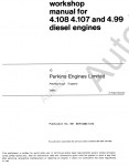Perkins Engine 4.108 / 4.107 / 4.99        4108 / 4107 / 4.99