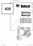 Bobcat Excavators        - 56, 76, 100, 116, 130, 220, 225, 231, 316, 319, 320/320L, 322, 323, 325, 328, 329, 331/331E, 334, 335, 337, 341, 418, 425, 430, 435, 442, E32, E35, E60, E80, ZX75, ZX125, Technical Service Guide, PDF