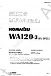 Komatsu Wheel Loader WA120-3, WA120-3(EU), WA120-3CS, WA120L-3MC       Komatsu Wheel Loader Avance WA120-3, PDF