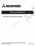 Mitsubishi Engine K15, K21, K25       K15, K21, K25