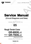 Tadano Rough Terrain Crane GR-750XL-2 - Service Manual      ,    ,  ,  ,    .